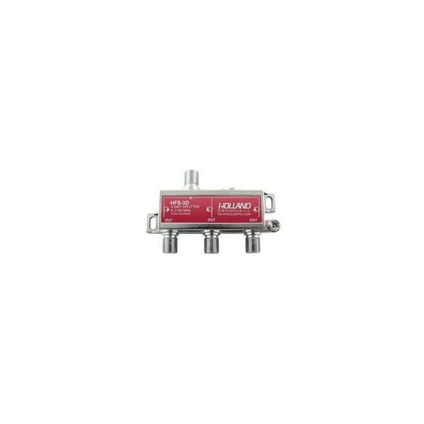 Cable Wholesale 2 Ghz Coaxial Cable Splitter, High Frequency Satellite/Broadband Splitter, 1 x F-Pin female 30X3-10003 - main